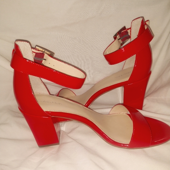 Calvin Klein Shoes - 🔥Patent Leather Ankle Strapped🔥